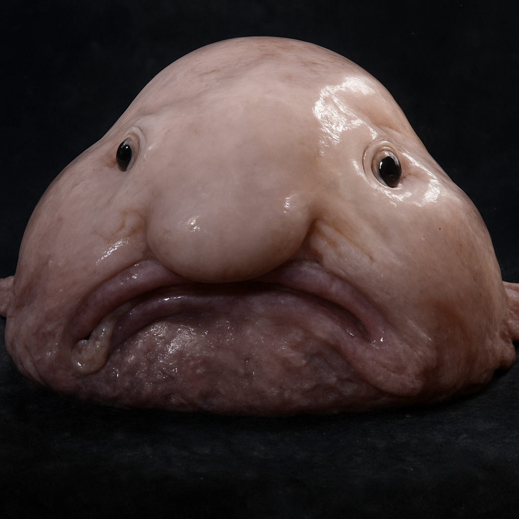 Ugly blobfish resembling David Futrelle.